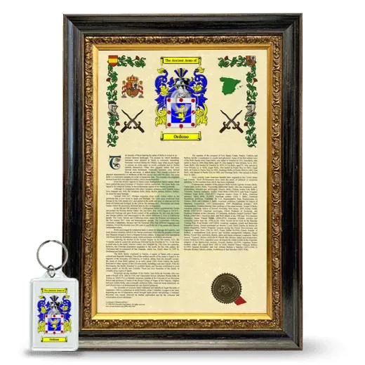 Ordono Framed Armorial History and Keychain - Heirloom