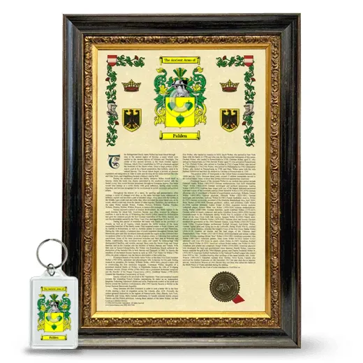 Pahlen Framed Armorial History and Keychain - Heirloom