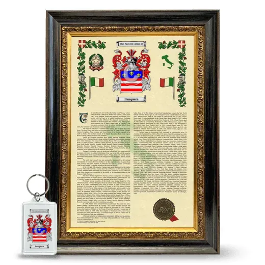 Panquera Framed Armorial History and Keychain - Heirloom