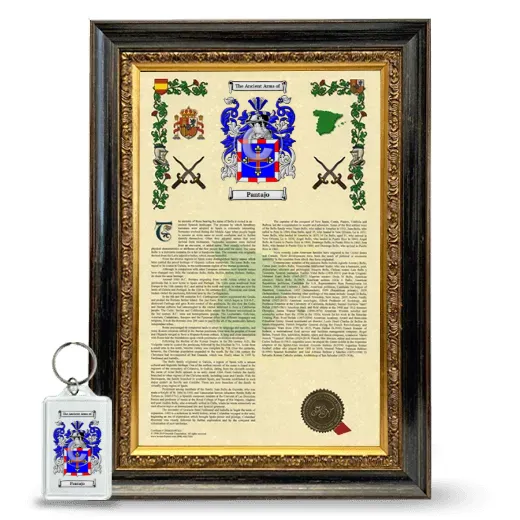 Pantajo Framed Armorial History and Keychain - Heirloom