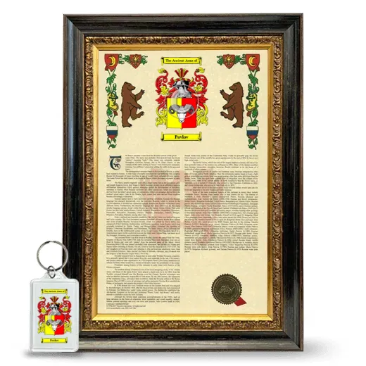 Pavlov Framed Armorial History and Keychain - Heirloom