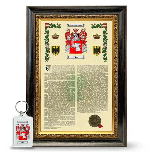 Pikov Framed Armorial History and Keychain - Heirloom