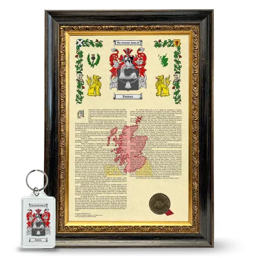 Porters Framed Armorial History and Keychain - Heirloom