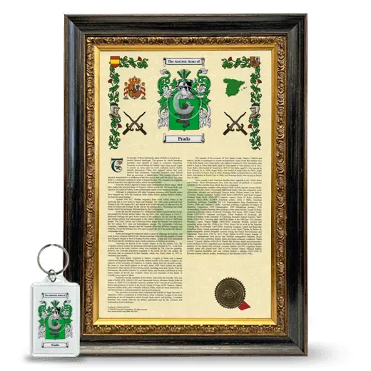 Prado Framed Armorial History and Keychain - Heirloom