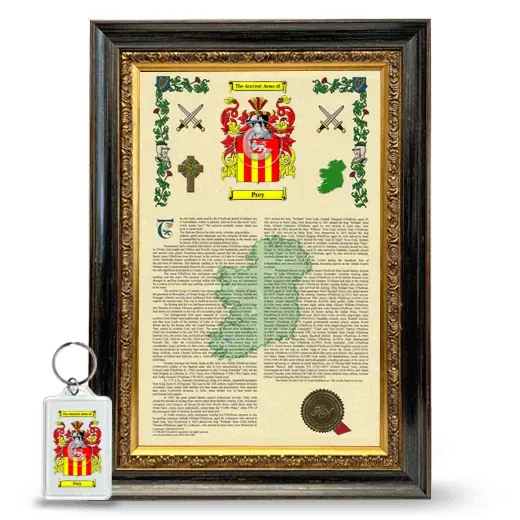 Prey Framed Armorial History and Keychain - Heirloom