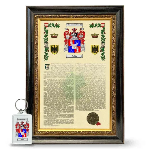 Puffer Framed Armorial History and Keychain - Heirloom