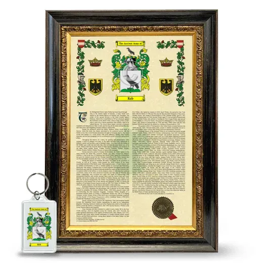 Rab Framed Armorial History and Keychain - Heirloom