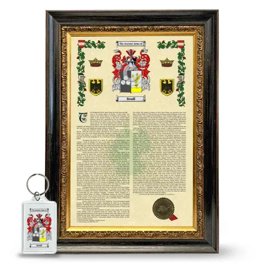 Rendl Framed Armorial History and Keychain - Heirloom