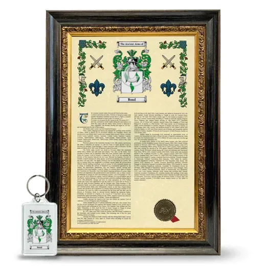 Rond Framed Armorial History and Keychain - Heirloom