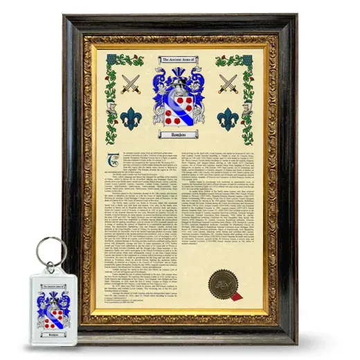 Roujou Framed Armorial History and Keychain - Heirloom