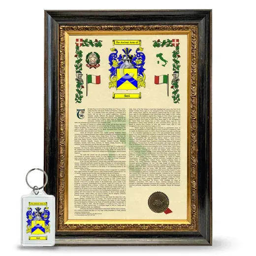Seri Framed Armorial History and Keychain - Heirloom