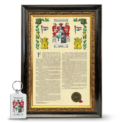 Sprows Framed Armorial History and Keychain - Heirloom