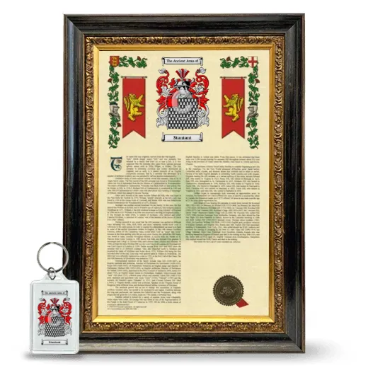 Stantant Framed Armorial History and Keychain - Heirloom