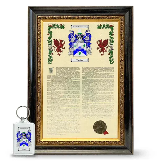 Tamlyn Framed Armorial History and Keychain - Heirloom