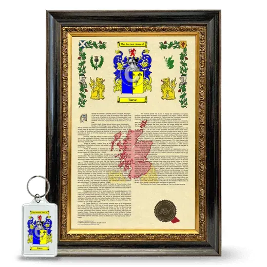 Tarve Framed Armorial History and Keychain - Heirloom