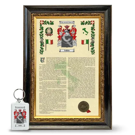Toffalo Framed Armorial History and Keychain - Heirloom