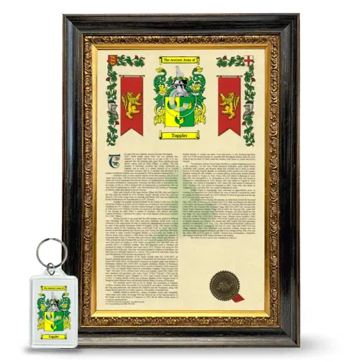 Toppler Framed Armorial History and Keychain - Heirloom