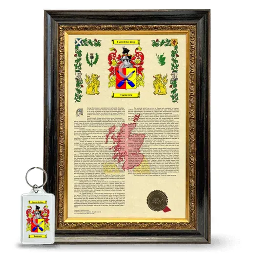 Torrents Framed Armorial History and Keychain - Heirloom