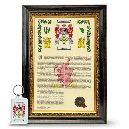 Twaithe Framed Armorial History and Keychain - Heirloom
