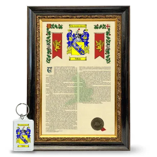 Tylson Framed Armorial History and Keychain - Heirloom
