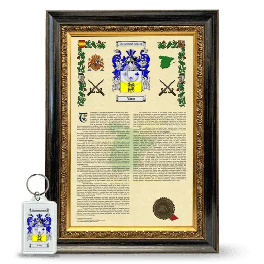 Varo Framed Armorial History and Keychain - Heirloom