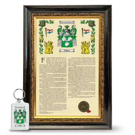 Vollmer Framed Armorial History and Keychain - Heirloom