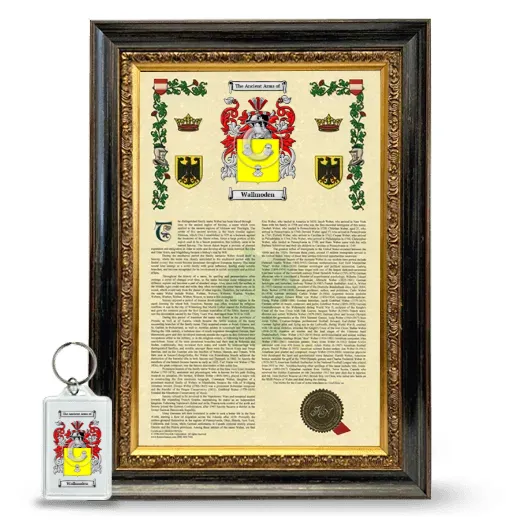 Wallmoden Framed Armorial History and Keychain - Heirloom