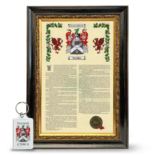 Watchkin Framed Armorial History and Keychain - Heirloom