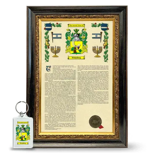 Weinsberg Framed Armorial History and Keychain - Heirloom