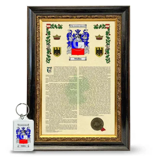 Whiffen Framed Armorial History and Keychain - Heirloom
