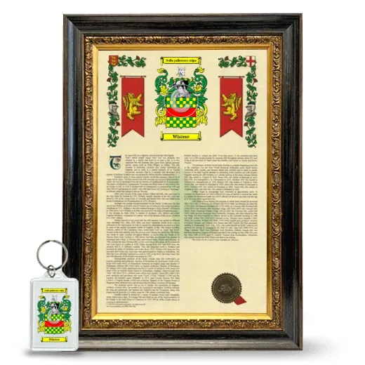Wintere Framed Armorial History and Keychain - Heirloom