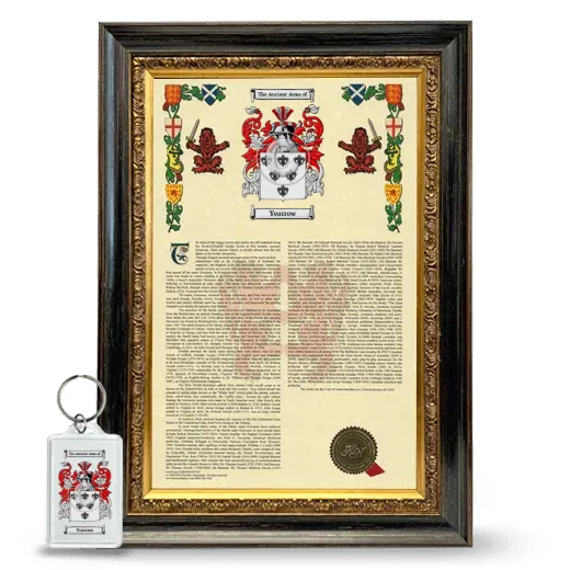 Yearrow Framed Armorial History and Keychain - Heirloom