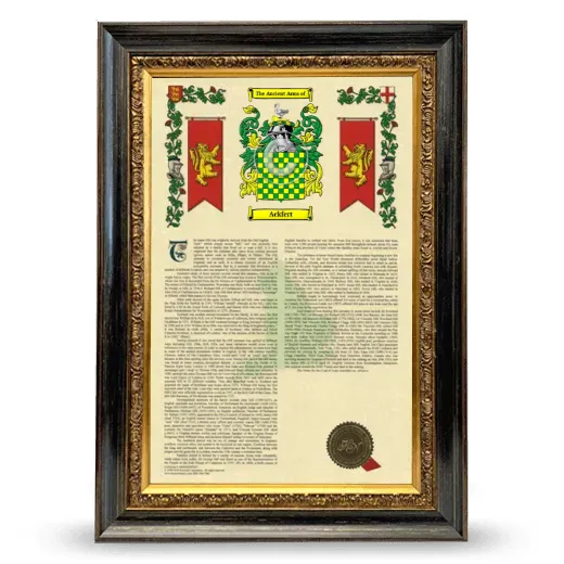 Ackfert Armorial History Framed - Heirloom