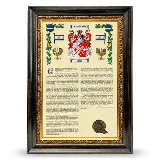 Aisen Armorial History Framed - Heirloom