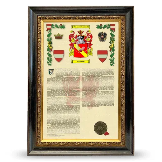 Antonie Armorial History Framed - Heirloom