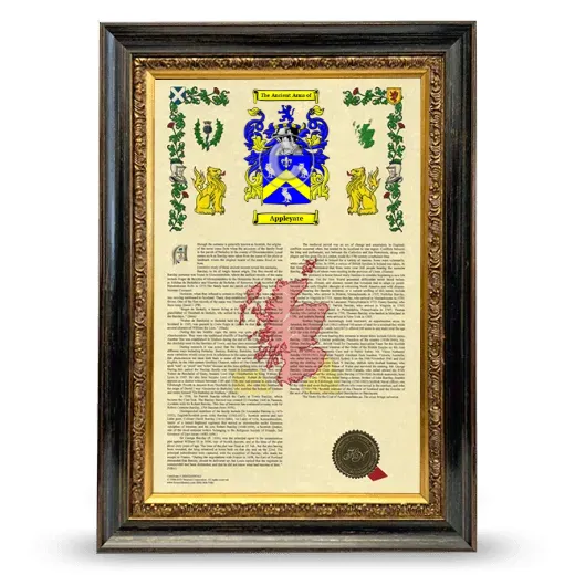 Appleyate Armorial History Framed - Heirloom