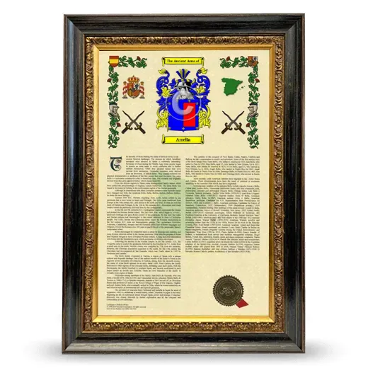 Arrelia Armorial History Framed - Heirloom