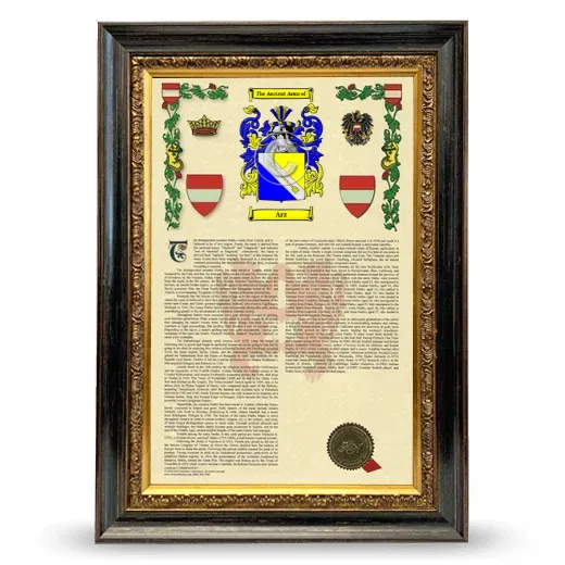 Arz Armorial History Framed - Heirloom