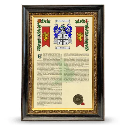 Attekan Armorial History Framed - Heirloom