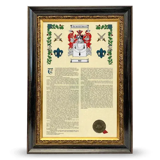 Bal Armorial History Framed - Heirloom