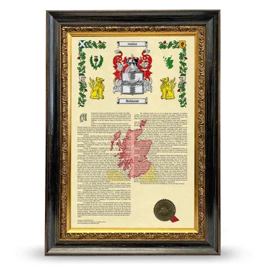 Balmant Armorial History Framed - Heirloom