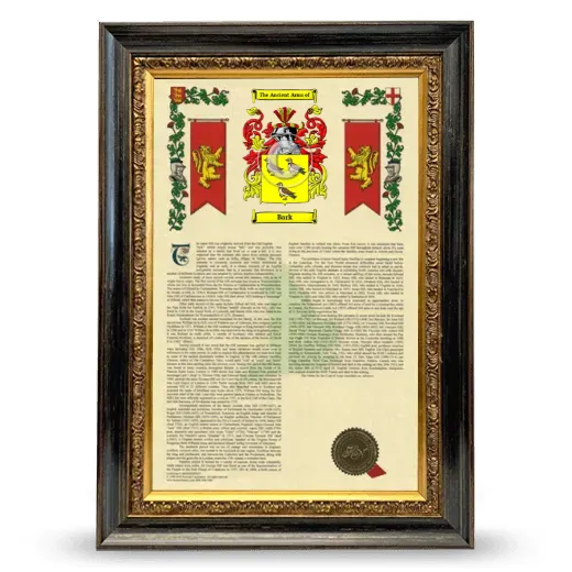 Bark Armorial History Framed - Heirloom