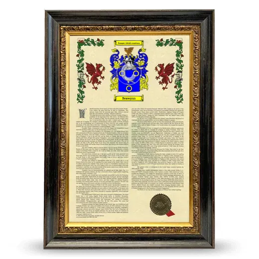 Beawynn Armorial History Framed - Heirloom