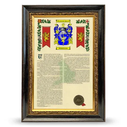 Beiummoom Armorial History Framed - Heirloom