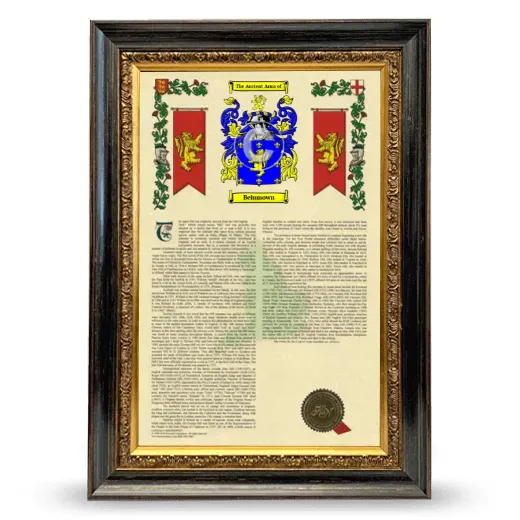 Beiumown Armorial History Framed - Heirloom