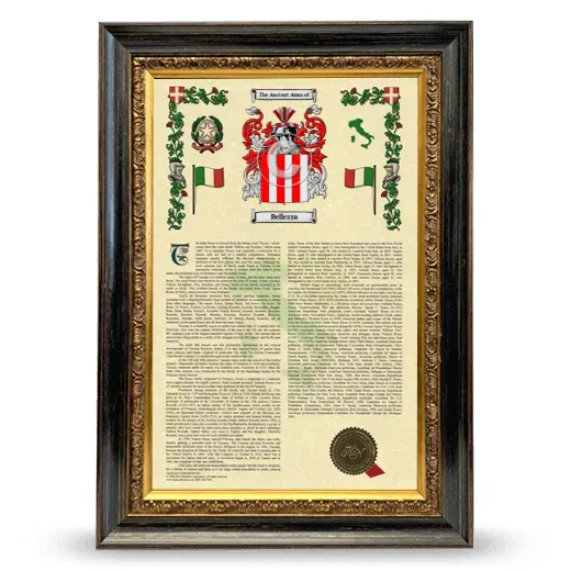 Bellezza Armorial History Framed - Heirloom