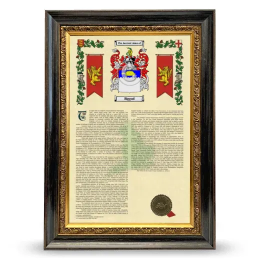 Biggod Armorial History Framed - Heirloom