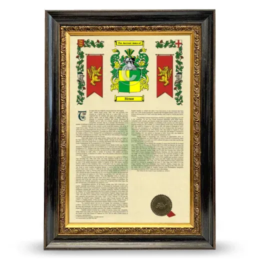 Birnor Armorial History Framed - Heirloom