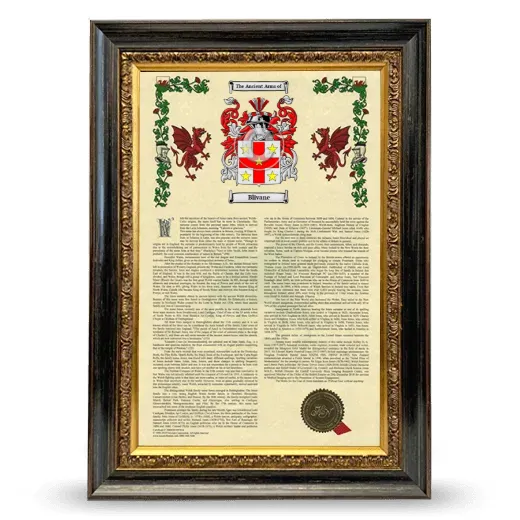 Blivane Armorial History Framed - Heirloom