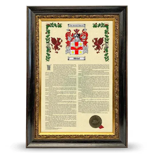 Blivind Armorial History Framed - Heirloom